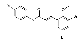 3,5-Dibrom-2-methoxy-zimtsaeure-<4-brom-anilid> Structure