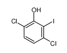 3,6-dichloro-2-iodophenol结构式