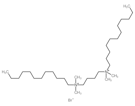 dodecyl-[4-(dodecyl-dimethyl-ammonio)butyl]-dimethyl-azanium结构式
