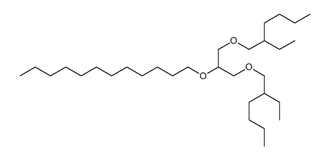 1-[1,3-bis(2-ethylhexoxy)propan-2-yloxy]dodecane Structure