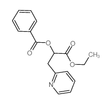 2-Pyridinepropanoicacid, a-(benzoyloxy)-, ethyl ester结构式