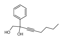 2-phenyl-oct-3-yne-1,2-diol结构式