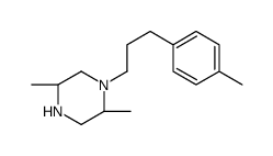 (2S,5R)-2,5-dimethyl-1-[3-(4-methylphenyl)propyl]piperazine结构式