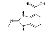 1H-Benzimidazole-4-carboxamide,2-(methylamino)-(9CI) structure