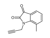 7-methyl-1-prop-2-ynylindole-2,3-dione Structure