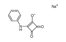 sodium 3-anilino-4-hydroxycyclobut-3-ene-1,2-dione结构式