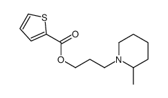 3-(2-methylpiperidin-1-yl)propyl thiophene-2-carboxylate结构式