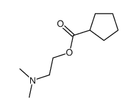 Cyclopentanecarboxylic acid, 2-(dimethylamino)ethyl ester (9CI) Structure