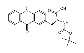 (2S)-2-{[(tert-butoxy)carbonyl]amino}-3-(9,10-dihydro-9-oxoacridin-2-yl)propanoic acid Structure