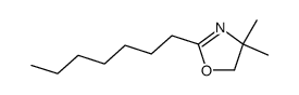 2-(n-heptyl)-4,4-dimethyl-2-oxazoline结构式