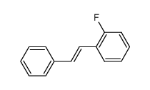 1-(o-Fluorphenyl)-2-phenylaethen结构式