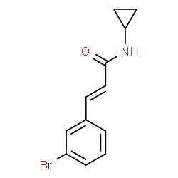 3-(3-BROMOPHENYL)-N-CYCLOPROPYLACRYLAMIDE Structure