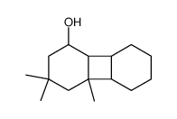 5,5,7-trimethyltricyclo[6.4.0.02,7]dodecan-3-ol structure