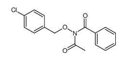 N-acetyl-N-[(4-chlorophenyl)methoxy]benzamide结构式