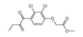 2,3-Dichloro-4-(α-ethylacryloyl)phenoxyacetic acid methyl ester Structure