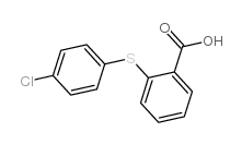Benzoic acid,2-[(4-chlorophenyl)thio]- Structure