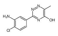 3-(3-amino-4-chlorophenyl)-6-methyl-2H-1,2,4-triazin-5-one Structure