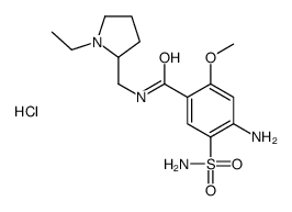 4-amino-N-[(1-ethylpyrrolidin-2-yl)methyl]-2-methoxy-5-sulfamoylbenzamide,hydrochloride结构式
