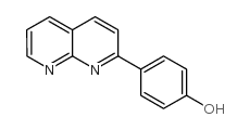 2-(4-羟基苯基)-1,8-萘啶结构式