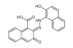 2-[(2-hydroxynaphthalen-1-yl)hydrazinylidene]-3-oxonaphthalene-1-carboxylic acid Structure