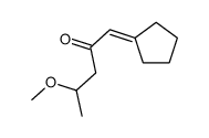 1-cyclopentylidene-4-methoxypentan-2-one Structure