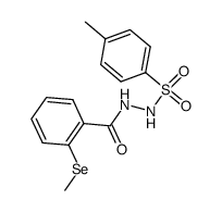 N-[2-Methylseleno-benzoyl]-N'-toluol-4-sulfonyl-hydrazin Structure