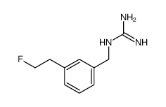 2-[[3-(2-fluoroethyl)phenyl]methyl]guanidine结构式