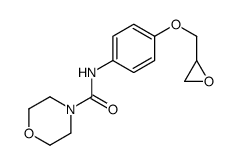 N-[4-(oxiran-2-ylmethoxy)phenyl]morpholine-4-carboxamide结构式