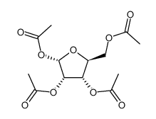 1,2,3,5-tetra-O-acetyl-α-L-ribofuranose结构式