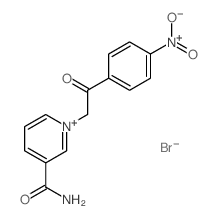 Pyridinium, 3-(aminocarbonyl)-1-[2-(4-nitrophenyl)-2-oxoethyl]-,bromide (1:1) picture