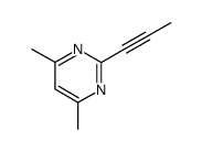 Pyrimidine, 4,6-dimethyl-2-(1-propynyl)- (9CI)结构式