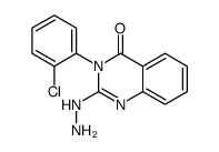 3-(2-chlorophenyl)-2-hydrazinylquinazolin-4-one结构式