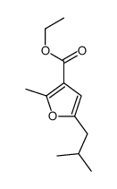 ethyl 2-methyl-5-(2-methylpropyl)furan-3-carboxylate结构式