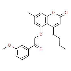 4-butyl-5-[2-(3-methoxyphenyl)-2-oxoethoxy]-7-methylchromen-2-one picture