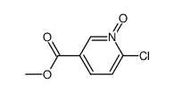 methyl 6-chloropyridine-3-carboxylate 1-oxide结构式