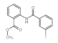 methyl 2-[(3-fluorobenzoyl)amino]benzoate结构式