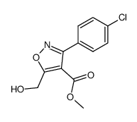 4-Isoxazolecarboxylicacid,3-(4-chlorophenyl)-5-(hydroxymethyl)-,methylester(9CI)结构式