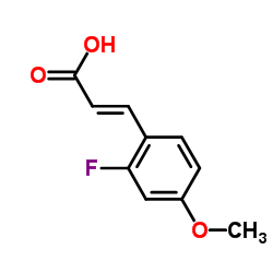 (2E)-3-(2-Fluoro-4-methoxyphenyl)acrylic acid Structure