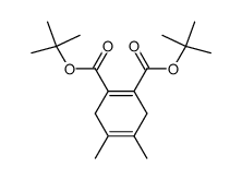 4,5-Dimethyl-1,4-cyclohexadien-1,2-dicarbonsaeure-di-tert-butylester结构式