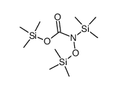 trimethylsilyl ester of N-trimethylsilyl-N-trimethylsiloxycarbamic acid Structure