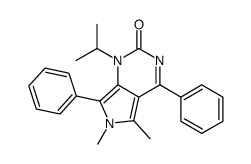 5,6-dimethyl-4,7-diphenyl-1-propan-2-ylpyrrolo[3,4-d]pyrimidin-2-one结构式