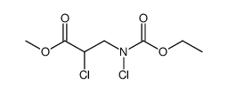 methyl 2-chloro-3-(chloro(ethoxycarbonyl)amino)propanoate结构式