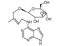 2-methyl-4-(7(9)H-purin-6-ylamino)-but-2-enyl β-D-glucopyranoside Structure