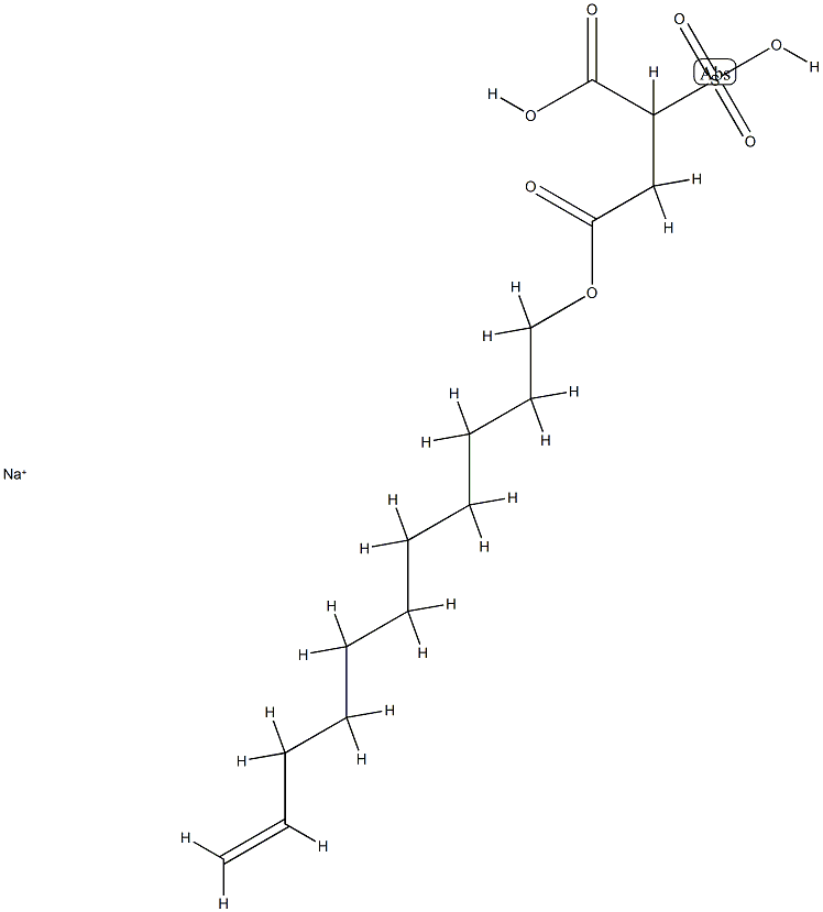 sodium C-10-undecenyl 2-sulphosuccinate structure