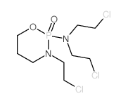 (S)-N,N,3-Tris(2-chloroethyl)tetrahydro-2H-1,3,2-oxazophosphorin-2-amine 2-oxide结构式