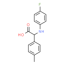 (4-FLUORO-PHENYLAMINO)-P-TOLYL-ACETIC ACID结构式