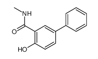 4-hydroxy-biphenyl-3-carboxylic acid methylamide Structure