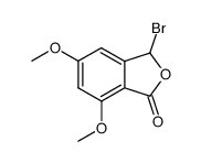 3-bromo-5,7-dimethoxyisobenzofuran-1(3H)-one结构式