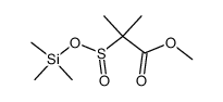 trimethylsilyl 2-(methoxycarbonyl)-2-propanesulfinate结构式