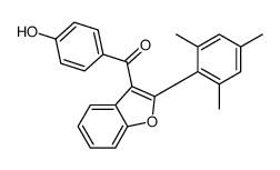 (4-hydroxyphenyl)-[2-(2,4,6-trimethylphenyl)-1-benzofuran-3-yl]methanone Structure